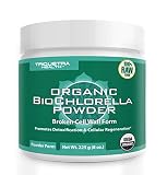 Organic Chlorella Powder - 4 Organic Certifications, Raw Form & Sun Grown | Guaranteed Best Source of Chlorella, Maximum Nutrient & CGF Levels (Chlorella Growth Factor) - 75 Servings