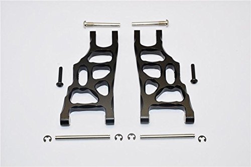 Traxxas Rustler VXL Upgrade Parts Aluminum Front Lower Arm - 1 Pr Set Black