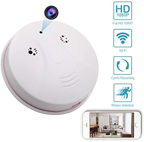 MINGYY Hidden Wifi Camera HD 1080P Webcam Round Remote View Camera DVR Cameras Video Baby Monitor Nanny Cam Motion Detector Camera Home Surveillance Camera Wireless