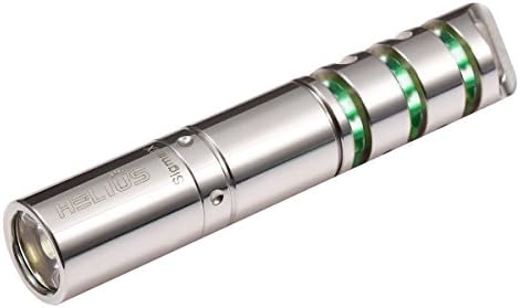 Stainless Steel Keychain Flashlight,USB Rechargeable LED Flashlight,Glow in The Dark, IPX8 Waterproof, 1X10150 Batteries Included for Indoors and Outdoors
