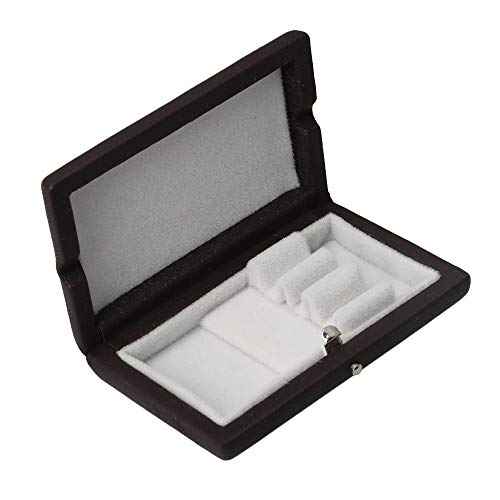 image for Yibuy English Horn Oboe Reed Case Box with White Flannel Slot Brown fo