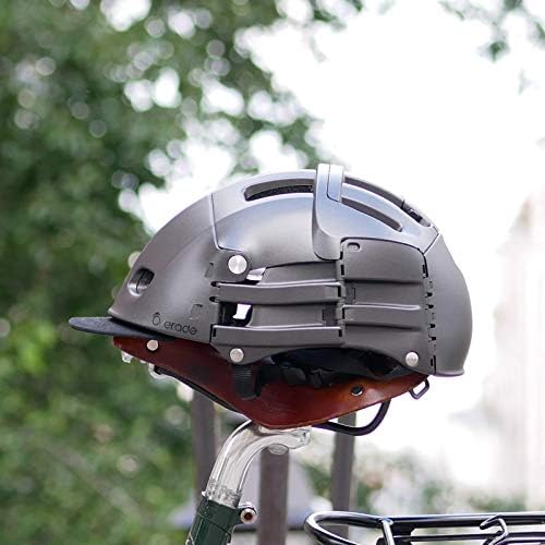 Casque Pliable Plixi Fit pour vélo, Trottinette électrique, Overboard, gyroroue, Skateboard, Roller, VAE - Norme CE EN1078, même Protection Qu’Un Casque Classique - Volume divisé par 3