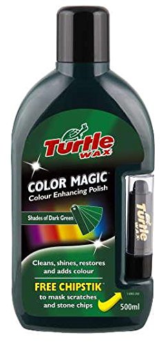 Turtle Wax FG6903 Dark Green Color Magic Plus Colored Car Polish Cleans Shines Restores Scratches Includes Chipstick 500 Milliliter Discontinued by Manufacturer