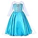 Party Chili Princess Costume for Girls Dress Up with Accessories for Little Girls 8-9 Years 140 Sky Blue