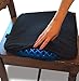 Gel Seat Cushion & Non-Slip Cover; Honeycomb Egg Crate Design Sitter Absorbs Pressure Points, Orthopedic Memory Foam Helps Back, Tailbone & Sciatica Pain Relief; Office Chair, Car Seat,Wheelchair