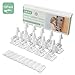 GREBEST Cabinet Locks Child Safety, Baby and Child Proof Safety Cabinet Drawer Latches Locks, 10 Pack 3M Easy Installatioin Invisible Design