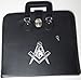 Masonic Regalia Smart File Case For MM/WM Apron with Soft Handle in Black with G