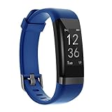 moreFit Heart Rate Monitor, Dare Activity Fitness Tracker Watch with 14 Sports Mode, Wireless Smart Bracelet as Pedometer Calorie Counter and Sleep Tracker for Kids Women Men (Blue)