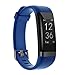 moreFit Heart Rate Monitor, Dare Activity Fitness Tracker Watch with 14 Sports Mode, Wireless Smart Bracelet as Pedometer Calorie Counter and Sleep Tracker for Kids Women Men (Blue)