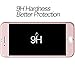 iPhone 6 Plus 6S Plus Screen Protector, SmartLegend [2-Pack] 9H Premium HD Clear Full Coverage Tempered Glass Screen Protector Films with Metal Frame Design for iPhone 6/6S Plus 5.5 inch - Rose Gold