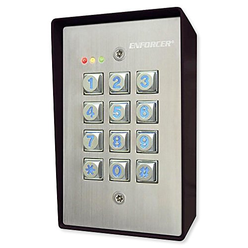 Seco-Larm SK-1123-SQ Weather-Resistant Illuminated Stand-Alone Keypad (1)