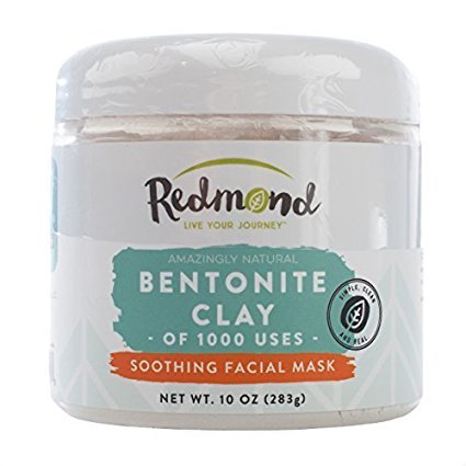 Redmond Clay - Bentonite Clay - 100% Natural Sodium Bentonite and Calcium Clay of 1000 Uses (10 oz.)- Soothing Facial Mask. Beauty and Personal Care