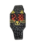 Moulin Girls Cat Pattern Jelly Watch Black #03088.77571