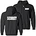 Peerless Security Silkscreen Front & Back Black Full Zip Hoodie
