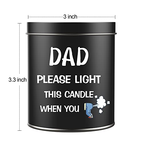 Fathers Day Candles Gifts from Daughter Son,9oz Soybean Wax Scented Candles,Funny Dad Birthday Gifts for Granddad Stepdad,Fathers Day Presents for for Daddy Husband Men on Christmas Anniversary