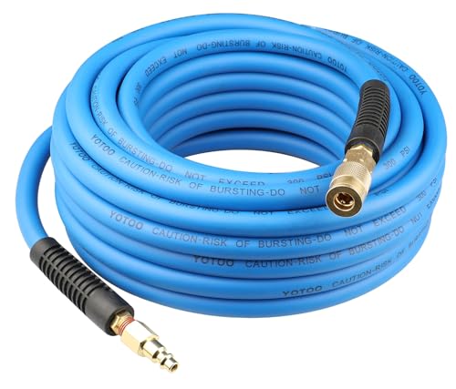 YOTOO Air Hose 3/8 in x 50 ft, Heavy Duty Hybrid Air