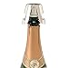 Champagne Sealer Stopper, FUNJIA 2 Pack Stainless Steel Reusable Sparkling Wine Bottle Plug Sealer Set with a Longer Sealing Plug to Keep Fresh, Great Accessories for Champagne