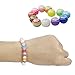 LoveS 250 PCS Beads 8mm Acrylic Resin Beads Color Round Beads Pebbles Beads for Jewelry Making