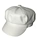 WETOO Women Newsboy Hat Cap for Ladies Visor Beret Hat White