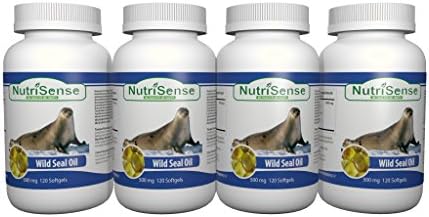 Nutrisense Wild Seal Oil 500mg 120 softgels -4 Bottles