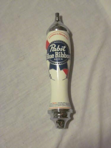 Pabst Blue Ribbon 2 Sided Acrylic & Chrome Tap Handle 12 High by Pabst Blue Ribbon