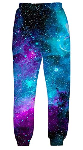 41AnJ30svkL UNIFACO Unisex 3D Digital Print Sports Jogger Pants Casual Graphic Trousers Sweatpants with Drawstring - Image 4