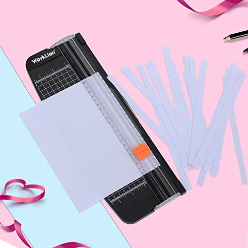 WORKLION Small Paper Trimmer, Portable Paper Cutter for Label, Origami, Card, Photo, Coupon, Scrapbook, Cardstock, Laminated Paper, and Craft Project - Thumbnail 3