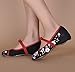 AvaCostume Embroidery Womens Classics Flats Rubber Sole Casual Shoes