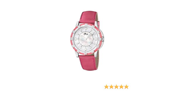 Lotus 15747/6 - Reloj analógico de Cuarzo para Mujer con Correa de Piel, Color Rosa