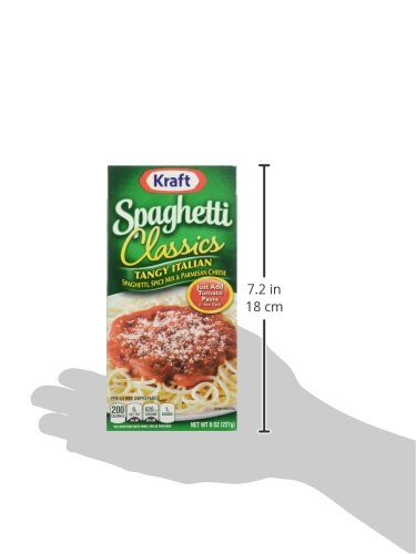 KRAFT SPAGHETTI CLASSICS TANGY ITALIAN SPAGHETTI, SPICES, & PARMESAN CHEESE MEAL MIX, 8 OZ BOX