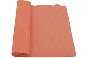 PEPPERLONELY Crepe Paper Rolls - 250 x 25 cm, Peach