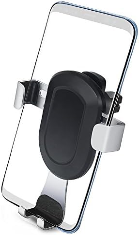 GOSTAR Phone Air Vent Car Mount Holder, Gravity Automatic Lock for iPhone X/iPhone 8/8Plus, iPhone 7/7Plus/6/6s Plus, Samsung Galaxy S6/S7/S7 Edge/Note 6/7 and other Smartphones, Black