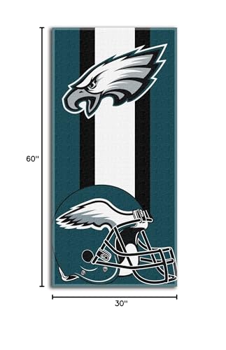 Northwest NFL Philadelphia Eagles Unisex-Adult Beach Towel, 30 x 60, Zone Read