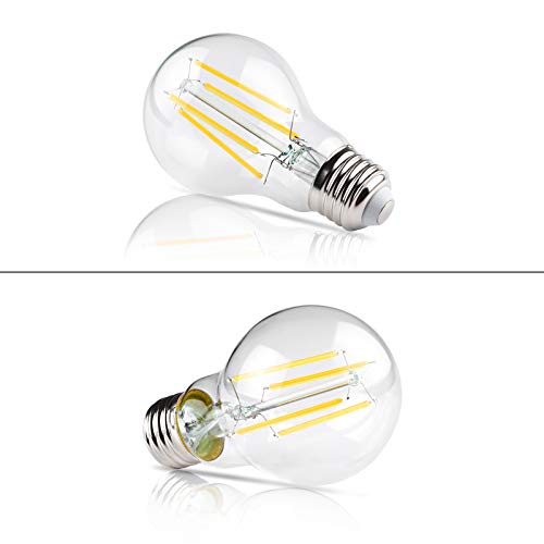 image for Ascher 60 Watt Equivalent, Dimmable E26 LED Filament Light Bulbs, Dayl