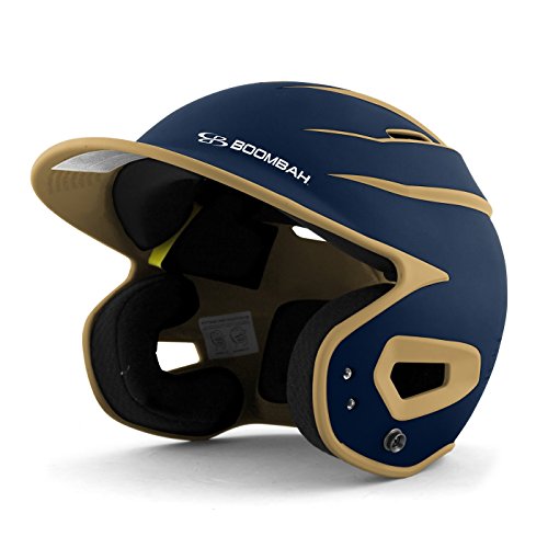 Boombah DEFCON Batting Helmet Sleek Profile Navy/Vegas Gold Size Senior 7" 7 3/4" Pricepulse