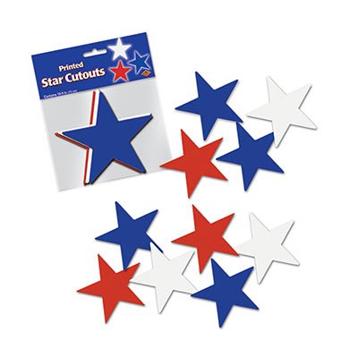 Star Cutouts 5 Inch (10/pkg) Pkg/3