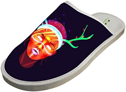 AZALEASA Home Slippers Pilos deer horn Ultra Lightweight Indoor Flat Closed Toe
