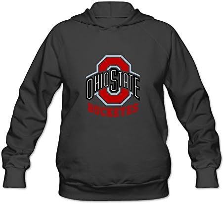 Women's Osu Ohio State Buckeyes Personalized Hoodies Sweatshirt Black Size L By Yisw