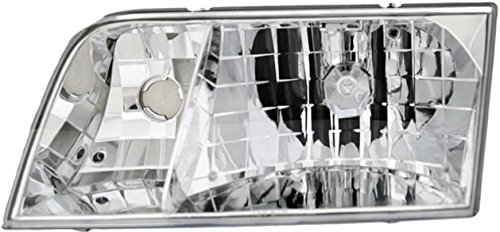 APDTY 2601263 Headlight Head Lamp Assembly Fits Left 2003-2011 Ford Crown Victoria (Replaces Ford 4W7Z-13008-A, 4W7Z13008A, 3W7Z13008AB, 5W7Z13008BA, 5W7Z13008BA)