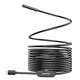 DEPSTECH 5.0MP Endoscope, 8.5mm Type-C USB Borescope,Waterproof Inspection Camera with 16.5ft Cable and 6 Adjustable LED Snake Camera for Android, Windows/MacBook OS
