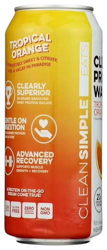 CLEAR PROTEIN TOPICAL ORANGE 16 OZ CAN – 12 PACK