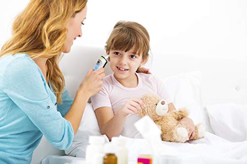HEALTHGUARDIAN Baby Infant Infrared Digital Forehead Ear Thermometer for Babies and Adults - Accurate Medical Thermometer with Fever Indicator – Professional, Accurate, Reliable, FDA & CE Approved - Thumbnail 4