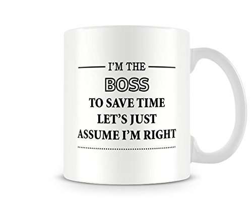 Behind The Glass - I'm The Boss. - Printed Funny Mug - Great Gift/Present Idea, Ceramic, 11fl.oz.