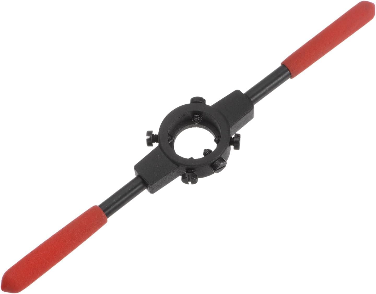 ANMOO Stock Handle Wrench 25mm Round Die Holder, M7-M9 Metric & 5/16" UNC/UNF Threading Die Stock Wrench for DIY Threading Tool