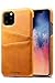 Wallet Case for iPhone 11 Pro Max, Slim PU Leather Back Case Cover Credit Card Holder, 6.5 inches, Khaki