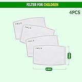 PM 2.5 Anti Pollution Mask Military Grade N99 Washable Dust Respirator Cotton Mouth Masks with Replaceable Filter for Adult Children(Filters)