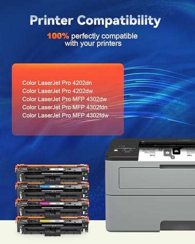 Skydo 220A Toner Compatible for H P 220A 220X Toner for Color LaserJet Pro MFP 4302dw 4302fdw 4302fdn 4202dw 4202dw, Toner Cartridge W2200A W2201A W2202A W2203A