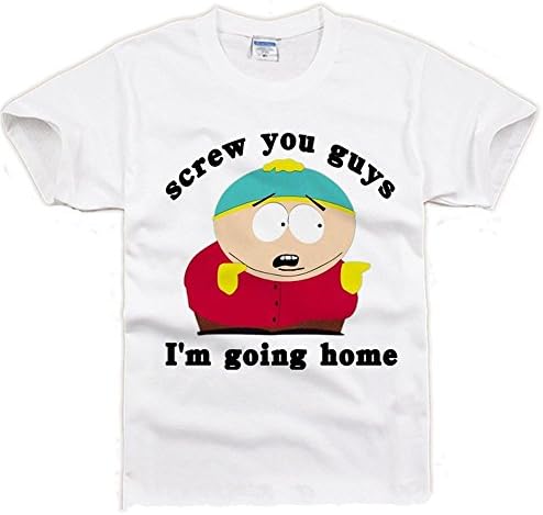 South Park Screw You Guys Cartman Funny T-Shirt White (XXXXL)