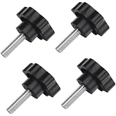 (4pcs) 481625-01 Wing Nut Knob 3/8"-16 x 1-1/4" For Scag Grass Catcher Cheetah Turf Tiger &amp; More,Fits SFZ48-18FR SCZ61RD-31FX SFW48-16BV SFZ48-18FR SCZ52V-23FX