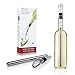 Wine Chiller - 3-in-1 Stainless Steel Wine Bottle Cooler Stick Freezer with Aerator and Pourer Decanter for Merlot Beer Whiskey Cocktails Grape by Family Care